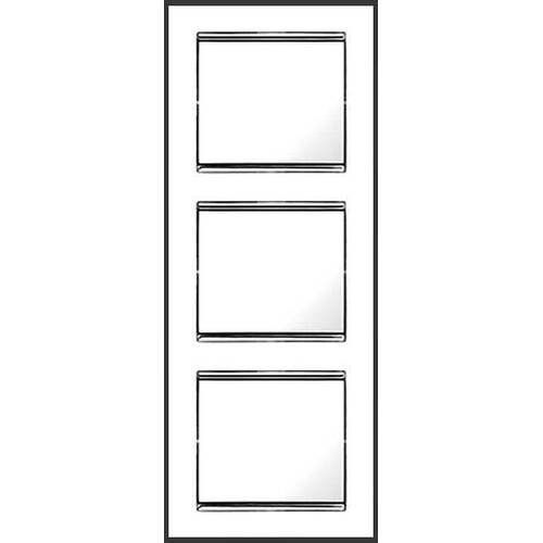Рамка 3 поста ABB OLAS, вертикальная, перламутровый металлик, 8473 AP