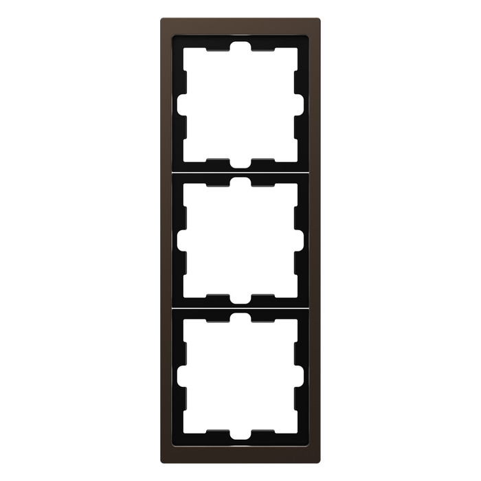 Рамка 3 поста Schneider Electric MERTEN D-LIFE, мокко, MTN4030-6552