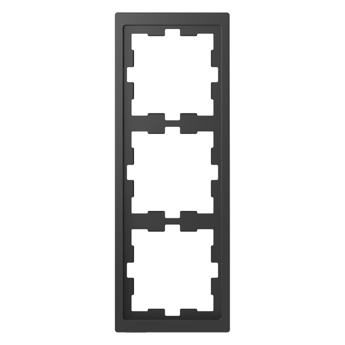 Рамка 3 поста Schneider Electric MERTEN D-LIFE, антрацит, MTN4030-6534