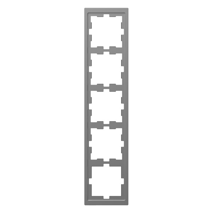 Рамка 5 постов Schneider Electric MERTEN D-LIFE, нержавеющая сталь, MTN4050-6536